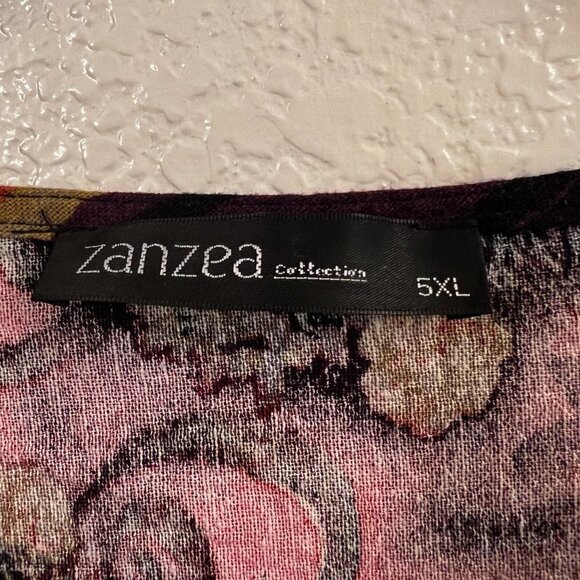 Colorful Tribal Print Dress Plus Size 5X Art You Wear‎ Zanzea Collection Linen - Picture 2 of 7